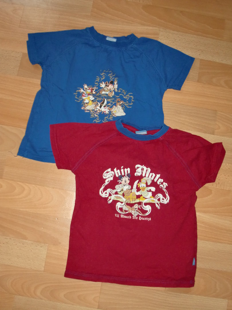 2 Disney "Mickey Mouse Pirate" T-Shirts,Gr.104