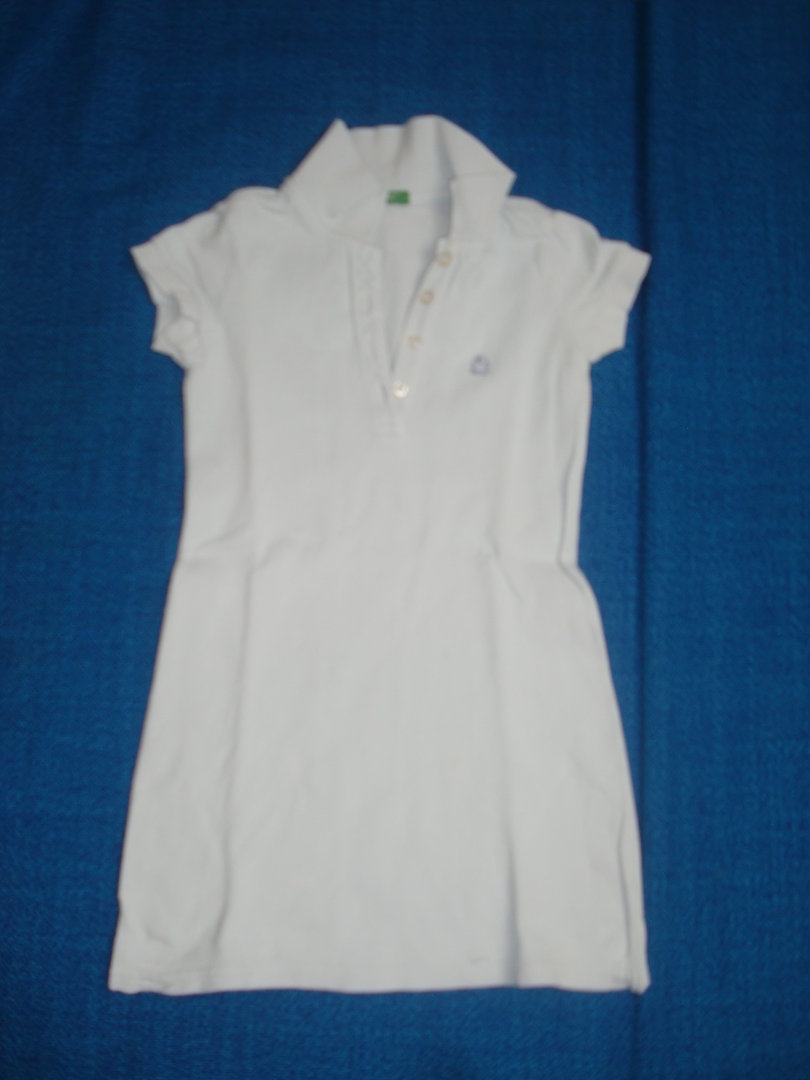 (100cm) Secondhand-Online-Shop ao - United Jahre Polo-Kleid,kurzarm,Gr.XXS/2-3 Benetton Colors