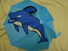 Heless Puppen-Regenschirm,Sonnenschirm "Delphin"
