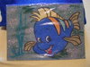 Glitzerbild "Fisch",Dekoration,circa 33x23cm